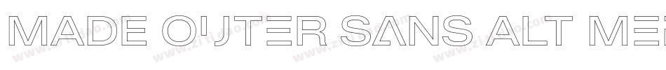 MADE Outer Sans Alt Medium PERSONAL USE字体转换